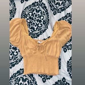 Mustard Top , Worn once